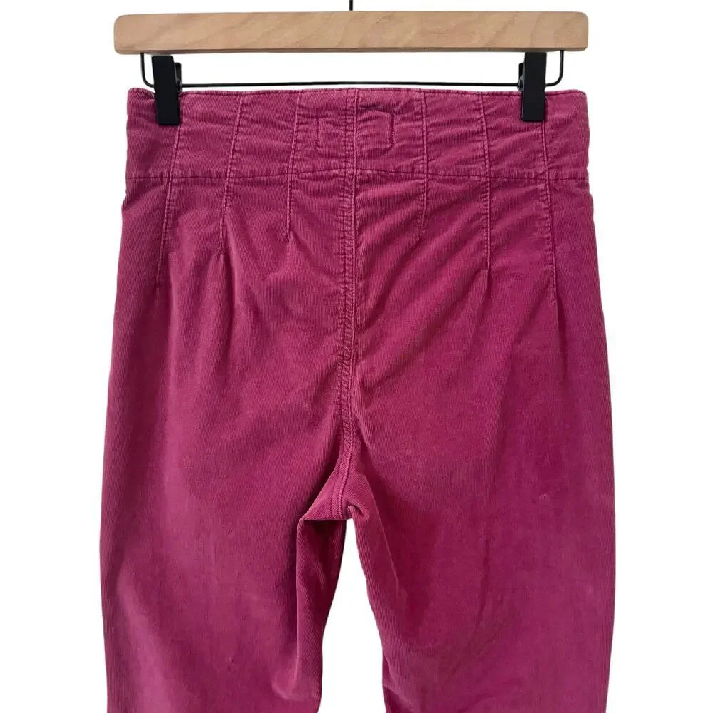 Free People We The Free Jayde Corduroy Flare Retro Pants Jeans Pink Size 27